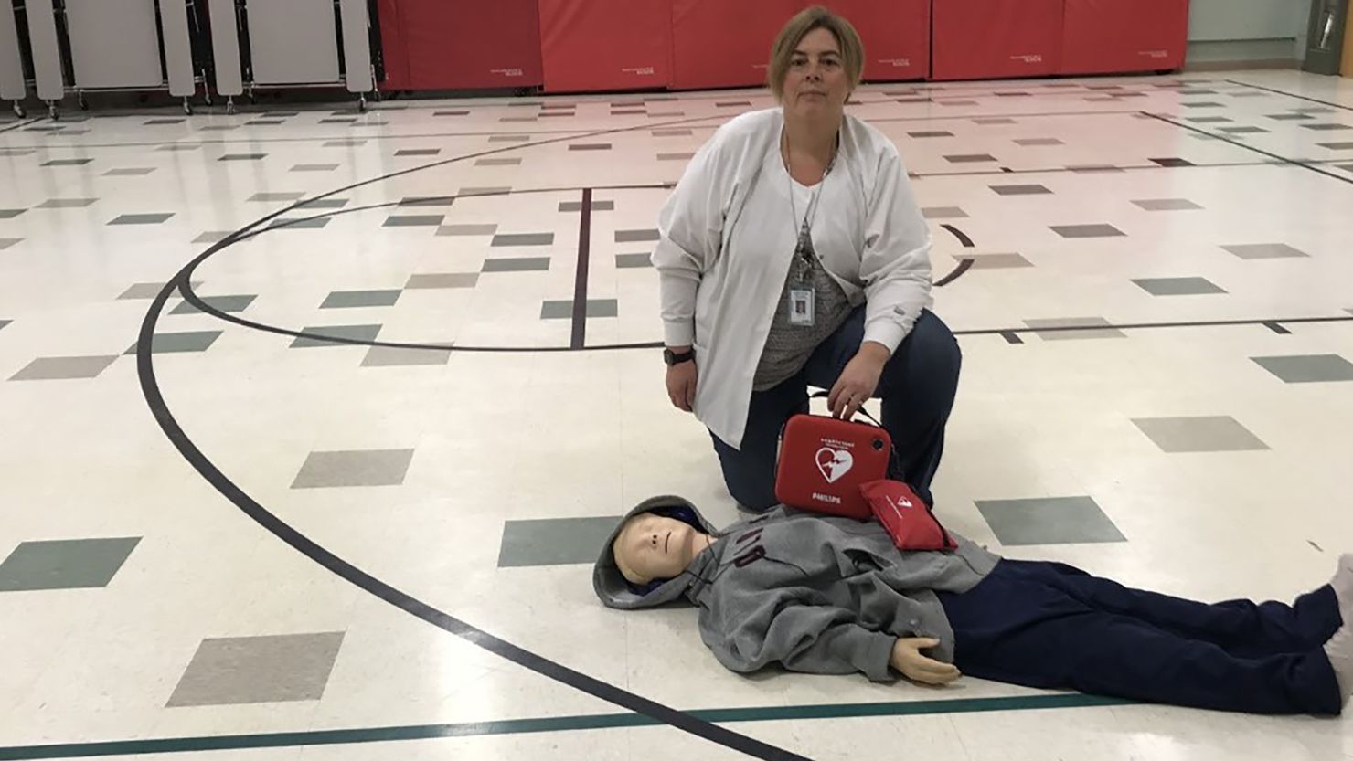 Liz Pray at Lakeview Elementary School in Washington state.