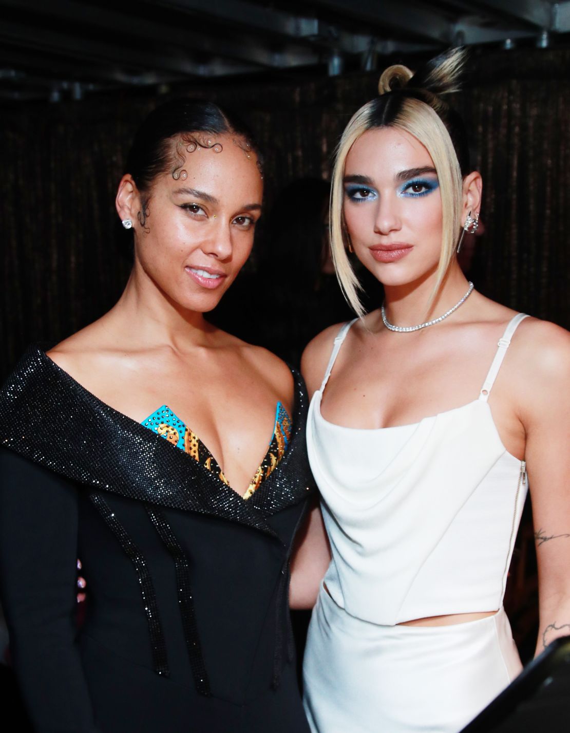 Alicia Keys and Dua Lipa attend the 62nd Annual Grammy Awards