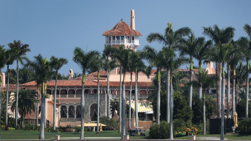President Donald Trump's Mar-a-Lago resort is seen on November 1, 2019 in Palm Beach, Florida.  President Trump announced that he will be moving from New York and making Palm Beach, Florida his permanent residence.