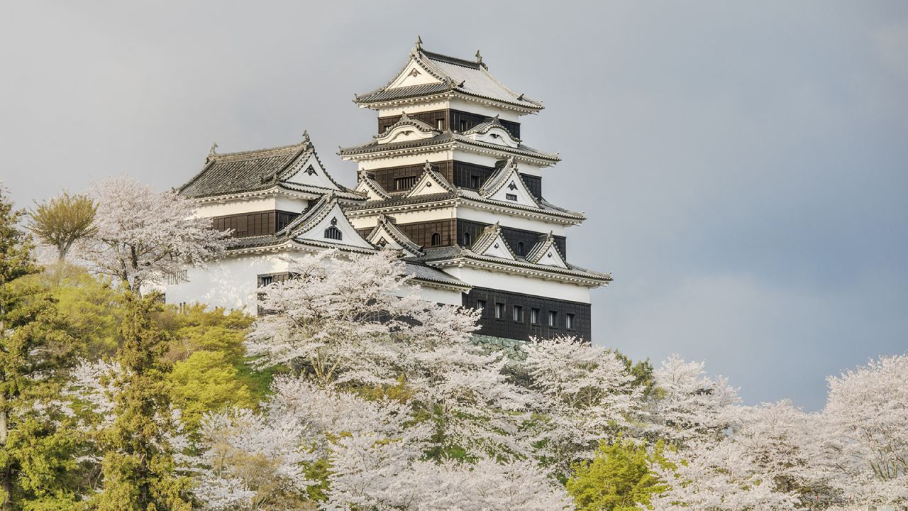 <strong>Japan's first castle hotel:</strong> Ozu Castle in Ehime prefecture's Ozu Town is currently the only castle keep in Japan to allow travelers to stay overnight.   