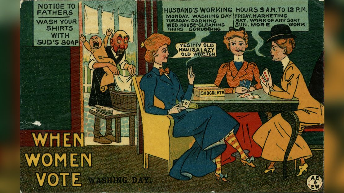 Anti-suffrage postcard