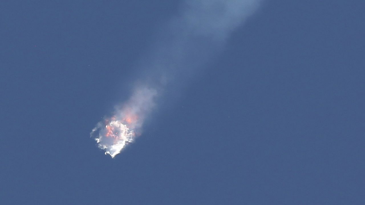 SpaceX Falcon 9 rocket on its seventh official Commercial Resupply (CRS) mission to the orbiting International Space Station exploded on Sunday, June 28, 2015, after launching from Launch Complex 40 at the Cape Canaveral Air Force Station in Florida. 