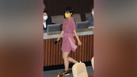 Ryu Ho-jeong wore a dress to South Korea's legislative assembly on Tuesday. 