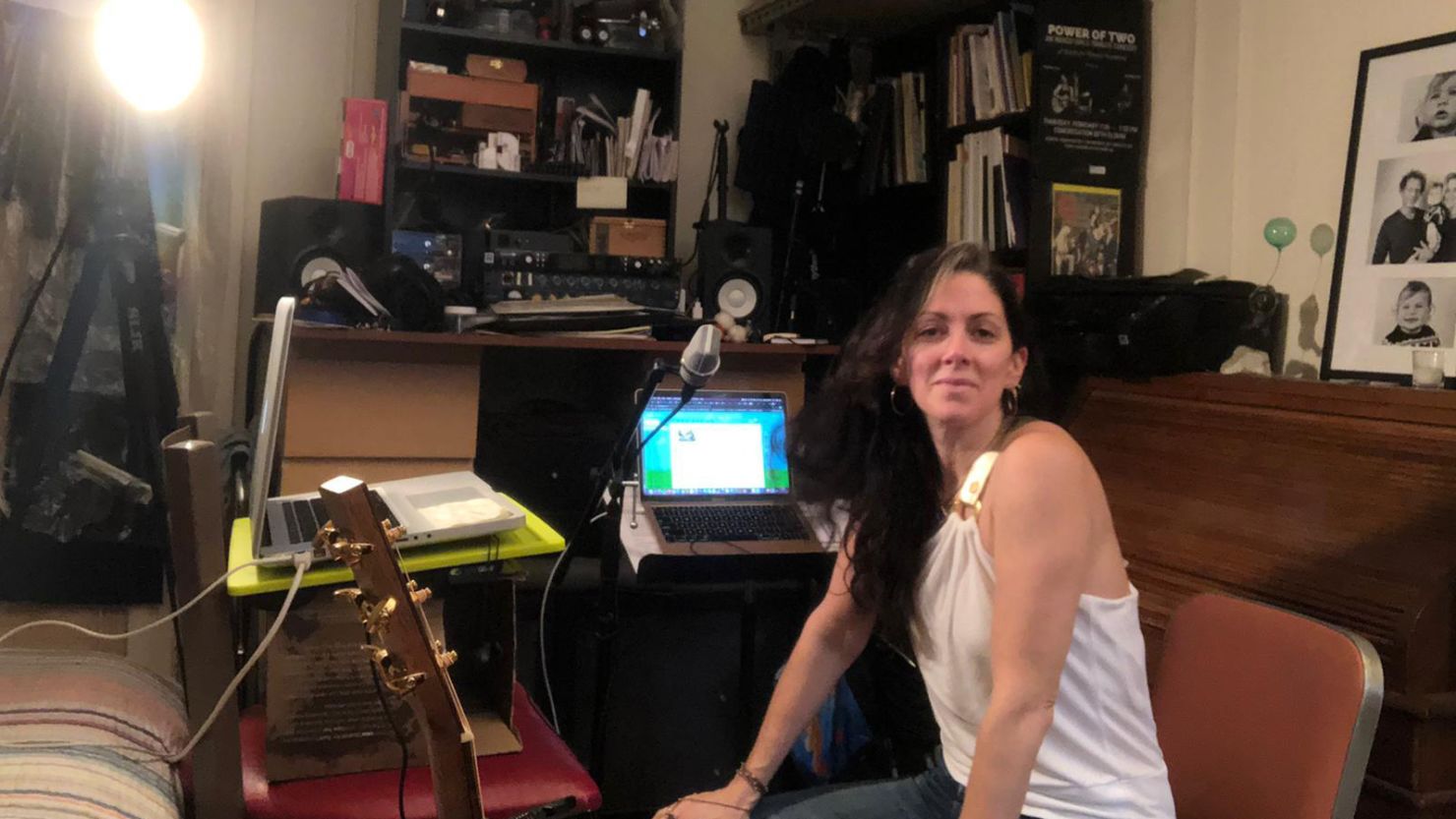 Naomi Less, a member of Lab/Shul's ritual team, has been helping lead the organization's online Shabbat services since it's become impossible to meet in person.