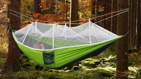 Rusee Double Camping Hammock With Mosquito Net