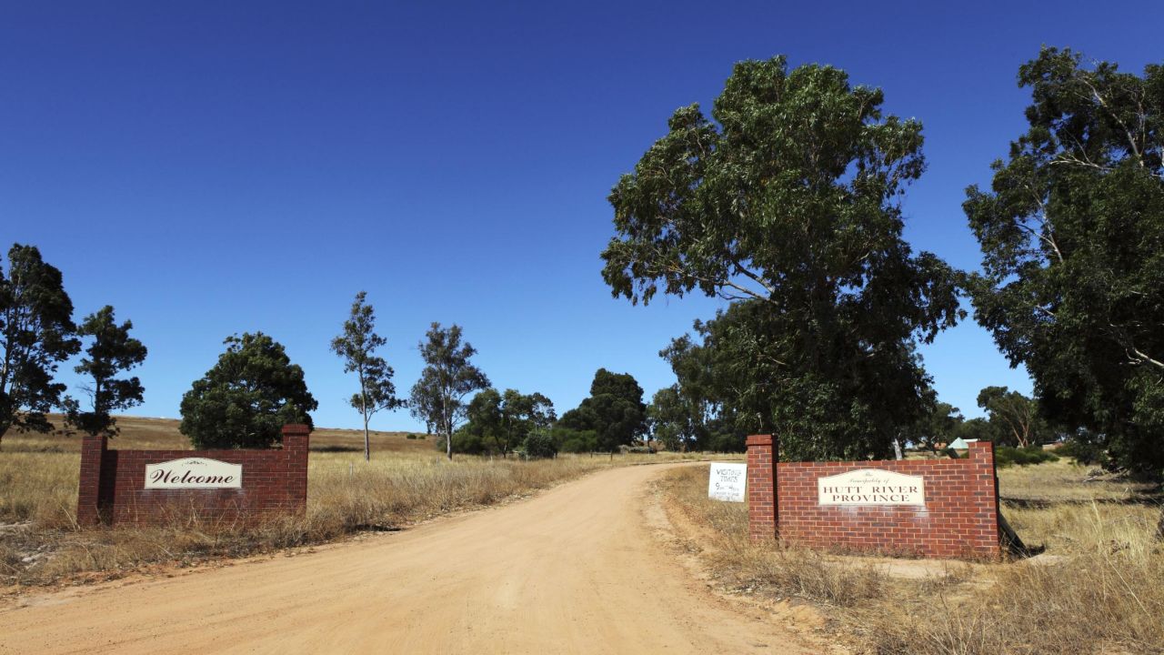 Mandatory Credit: Photo by Stuart Forster/Shutterstock (1735646n)Entrance to the Principality of Hutt River, Western Australia, Australia. Leonard George Casley seceded from Australia on 21 April 1970 and claims to be the head of a sovereign state. He pays no taxes to the Commonwealth of Australia.Australia - 2011