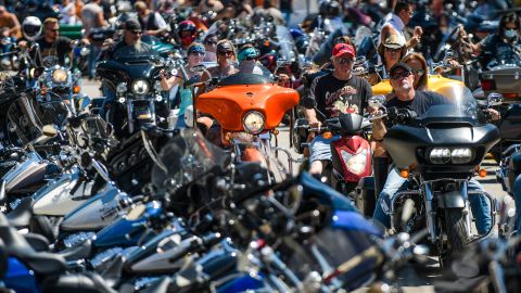 Hundreds of motorcyclists have already arrived for the 80th Sturgis Motorcycle rally in Sturgis, South Dakota.