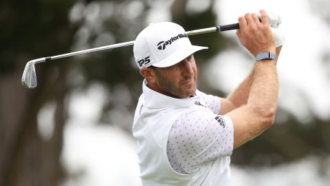 Dustin Johnson charged to the top of the leaderboard at TPC Harding Park with a third round 65 which contained eight birdies.