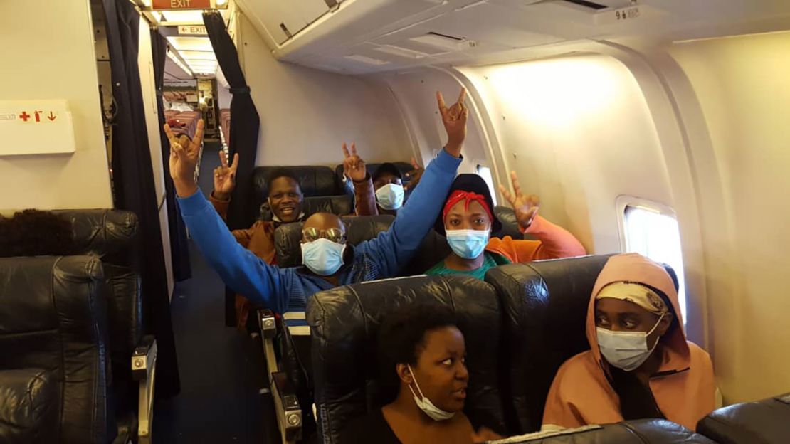 The epic repatriation flight was made up of more than a hundred South Africans and a couple of dozen Zimbabwean students who were also stuck in China.