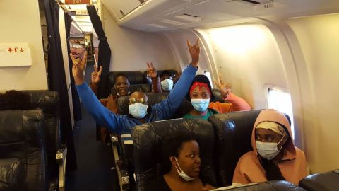 The epic repatriation flight was made up of more than a hundred South Africans and a couple of dozen Zimbabwean students who were also stuck in China. 