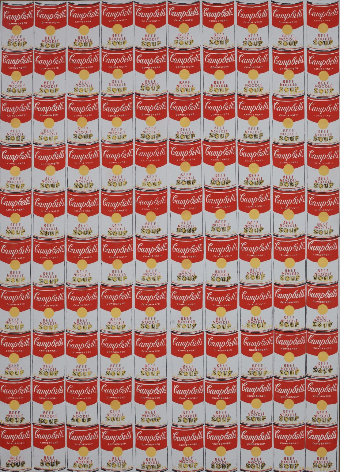 "100 Campbell's Soup Cans," 1962, by Andy Warhol. 