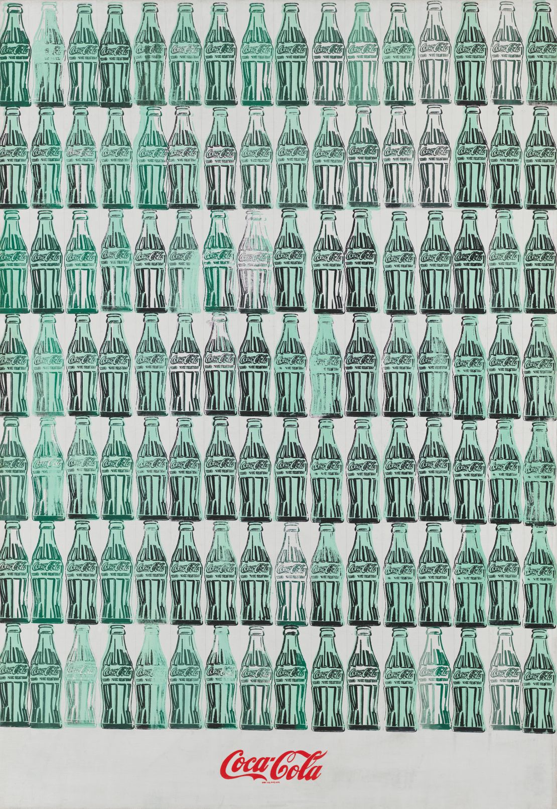 "Green Coca-Cola Bottles," 1962, by Andy Warhol.