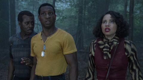 Courtney B. Vance, Jonathan Majors and Jurnee Smollett in 'Lovecraft Country,' which received an Emmy nomination as best drama.