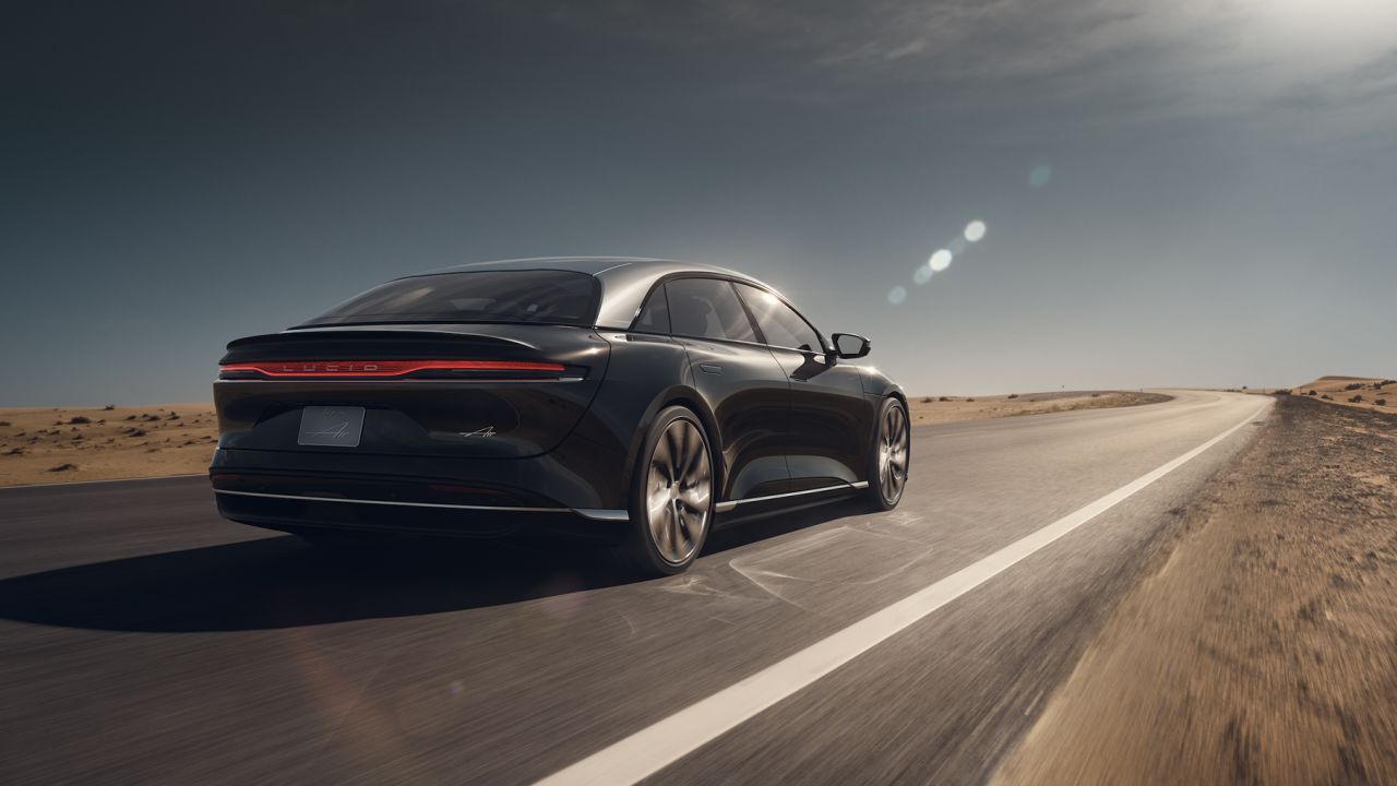 The final production version of the Lucid Air electric car will be unveiled on September 9.