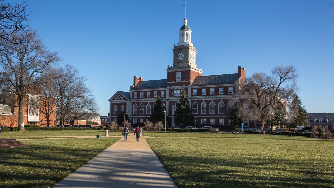 The library at Howard University in Washington. The school's graduates include author Toni Morrison, music mogul Sean "Diddy" Combs and actor Chadwick Boseman.