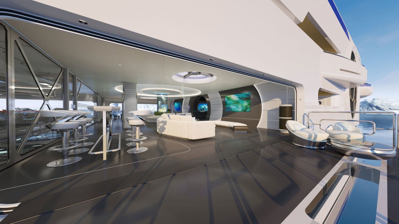 <strong>Ocean views: </strong>Situated above the waterline, the beach club also holds fold down balconies that offer impressive views of the ocean.