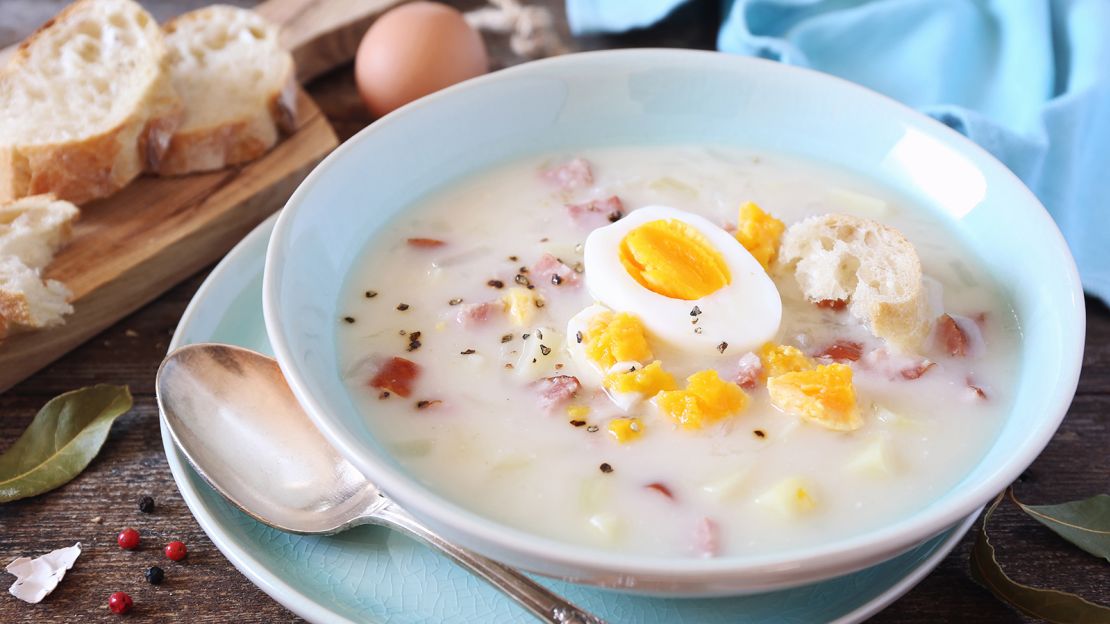 This fermented soup made with sour rye flour is the definitive Polish comfort food.