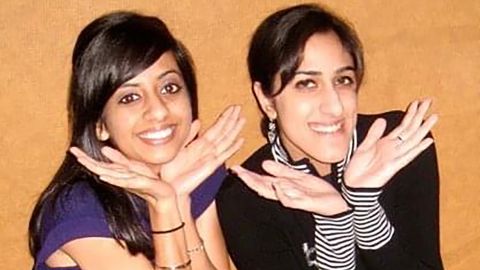 Nima Bhakta (L) and author Sneha Kohli Mathur (R) became roommates and friends at the University of California San Diego.  