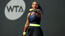 Serena Williams rallies to win first match since pandemic
