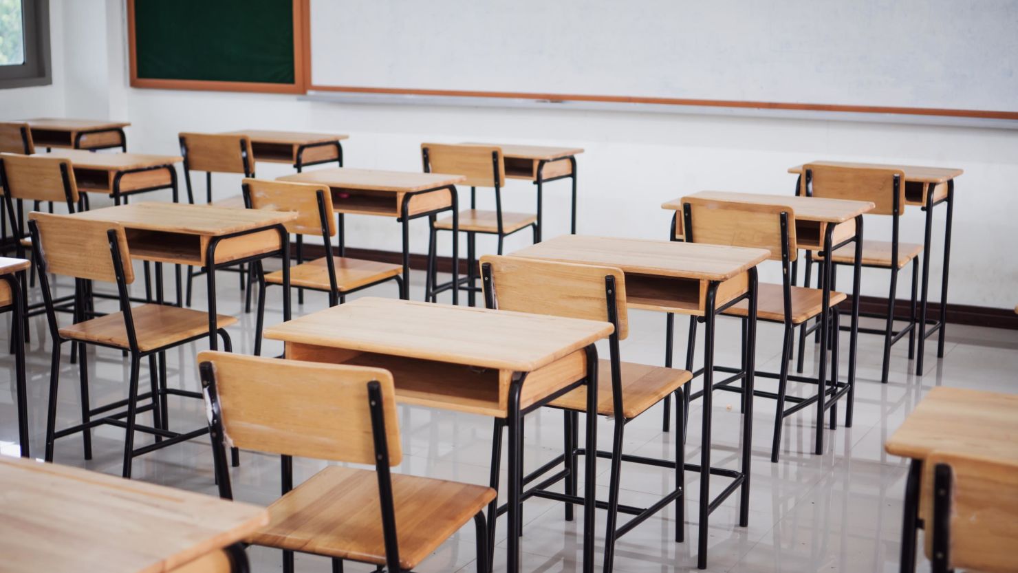 STOCK empty classroom