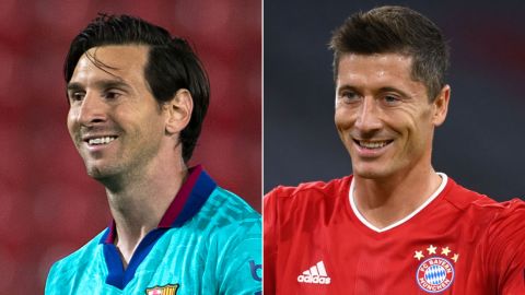 Lionel Messi and Robert Lewandowski will face eachother on Friday. 
