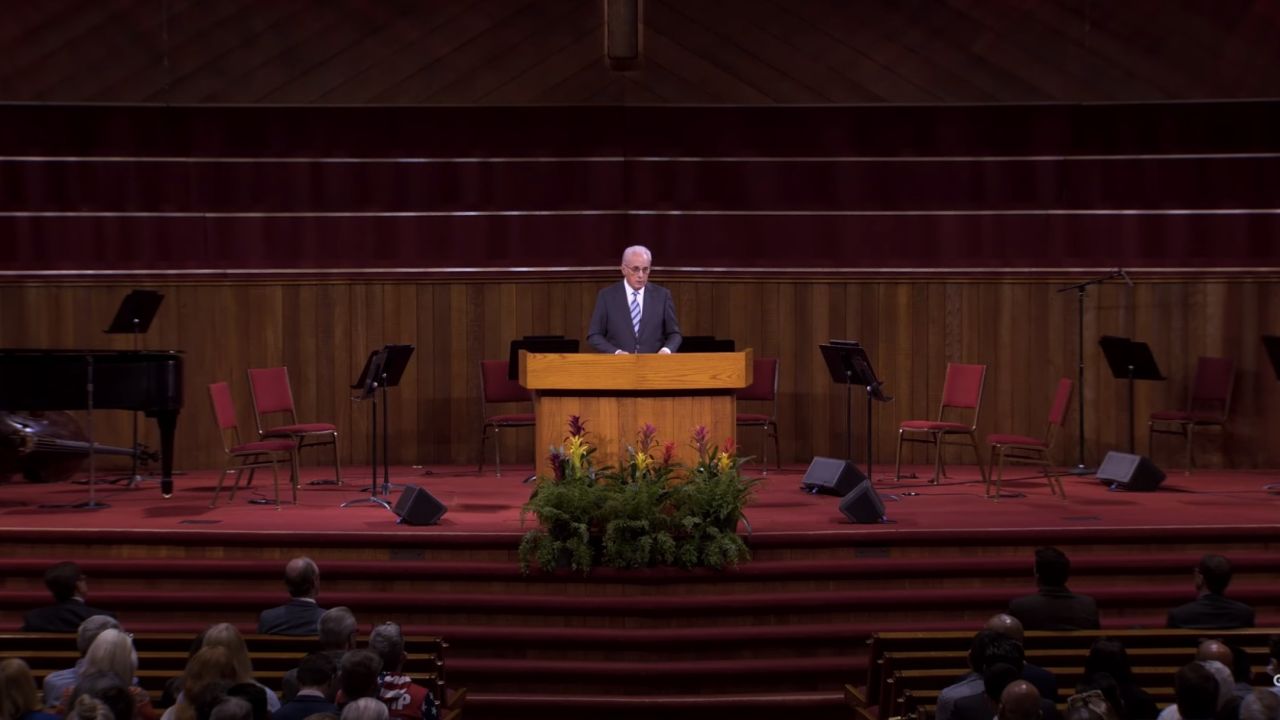 "I'm so happy to welcome you to the Grace Community Church peaceful protest," MacArthur told worshipers this month.
