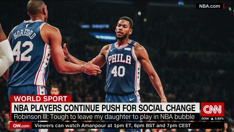 NBA player Glen Robinson III on bubble life and social justice fight