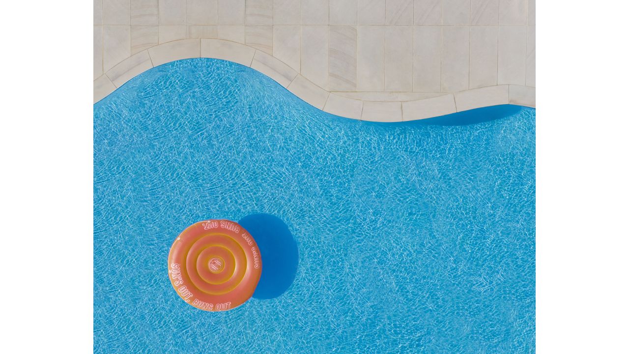 <strong>Jump on in:</strong> Photographer Brad Walls takes stylish, enveloping shots of swimming pools from above. Pictured here: a private pool in Sydney, Australia.