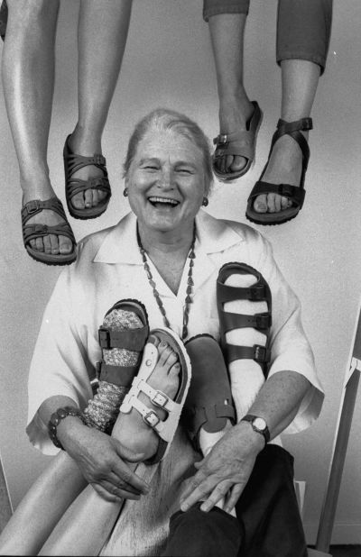 Margot Fraser, importer to the US of Birkenstock Footprint Sandals.