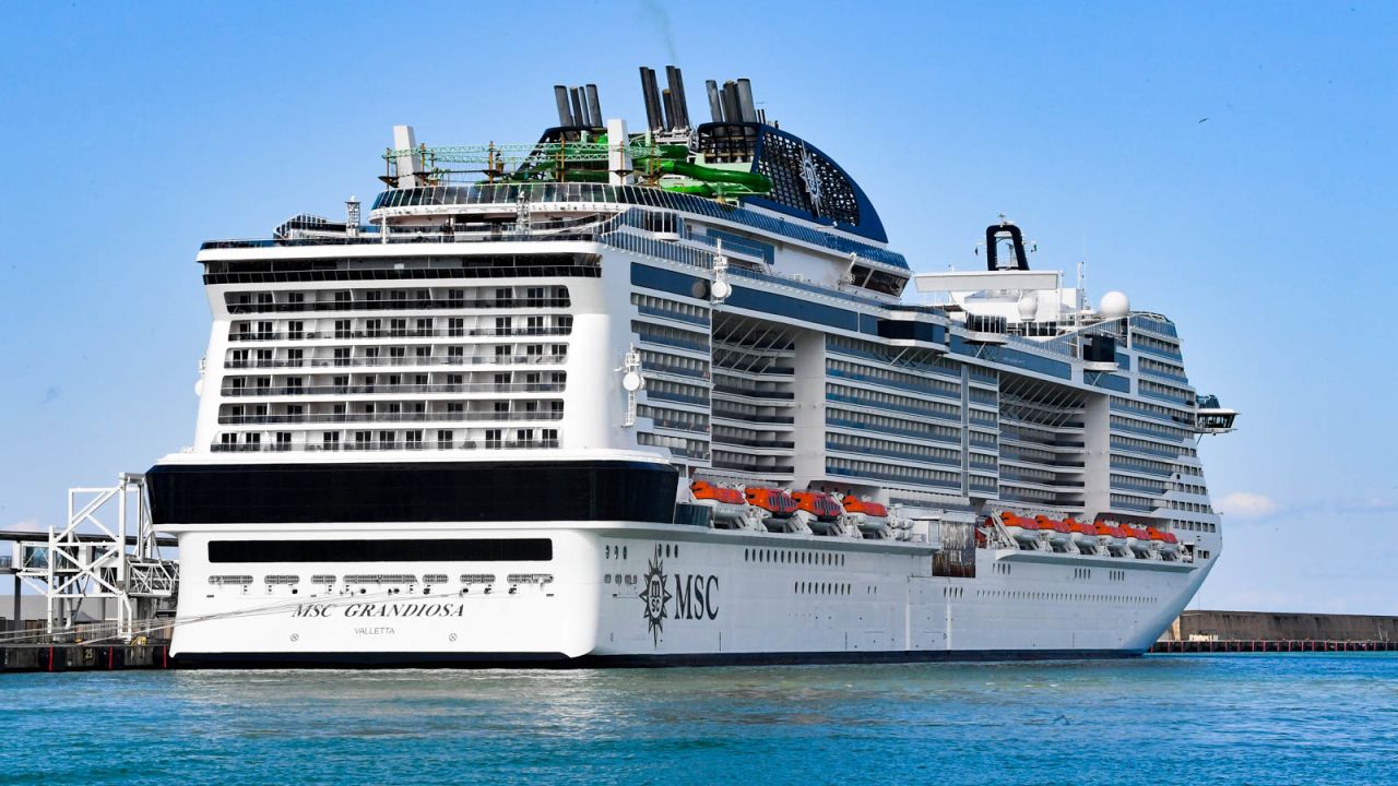 The MSC Grandiosa cruise ship will embark on a seven-night cruise on August 16.