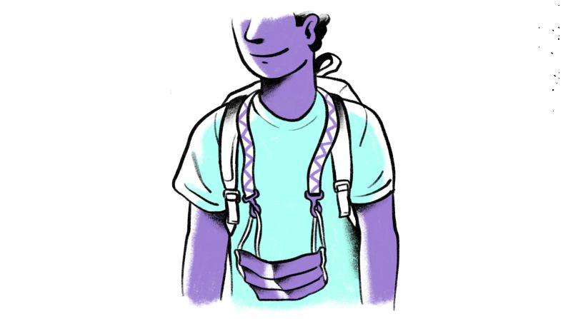 <strong>Lanyards: </strong>Lanyards or other cords are good for keeping masks around a child's neck.