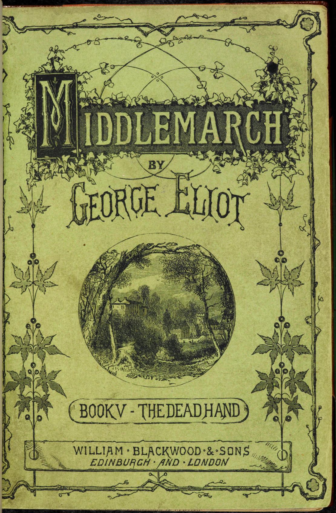 The illustrated title page of "Middlemarch," by George Eliot, in an 1871 issue of the book. 
