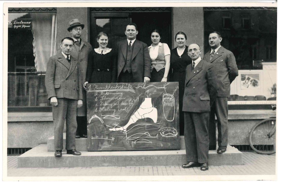 Attendees at a Birkenstock training course, 1935