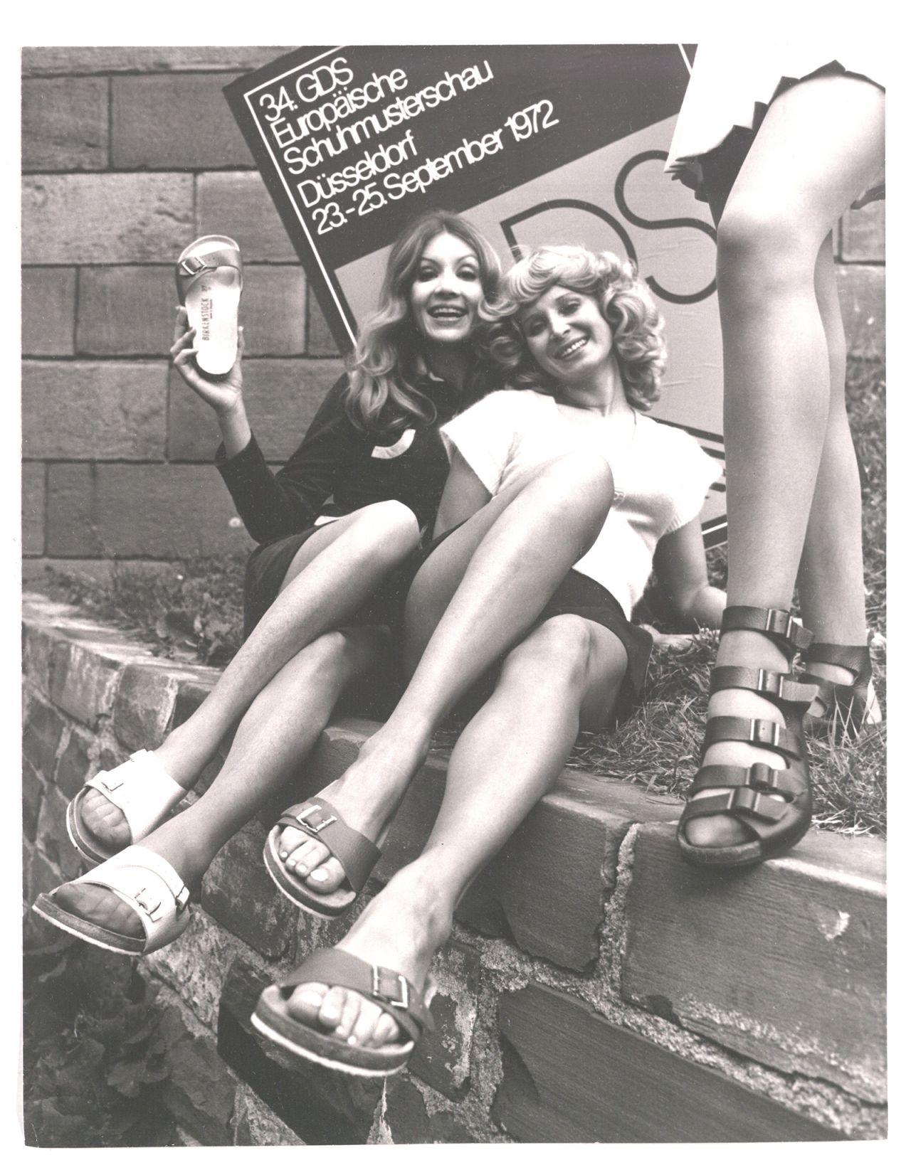 Birkenstock wearers at a German foowear fair, 1972