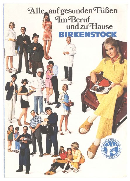 A 1972 Birkenstock brochure promoting "healthy feet for everyone."
