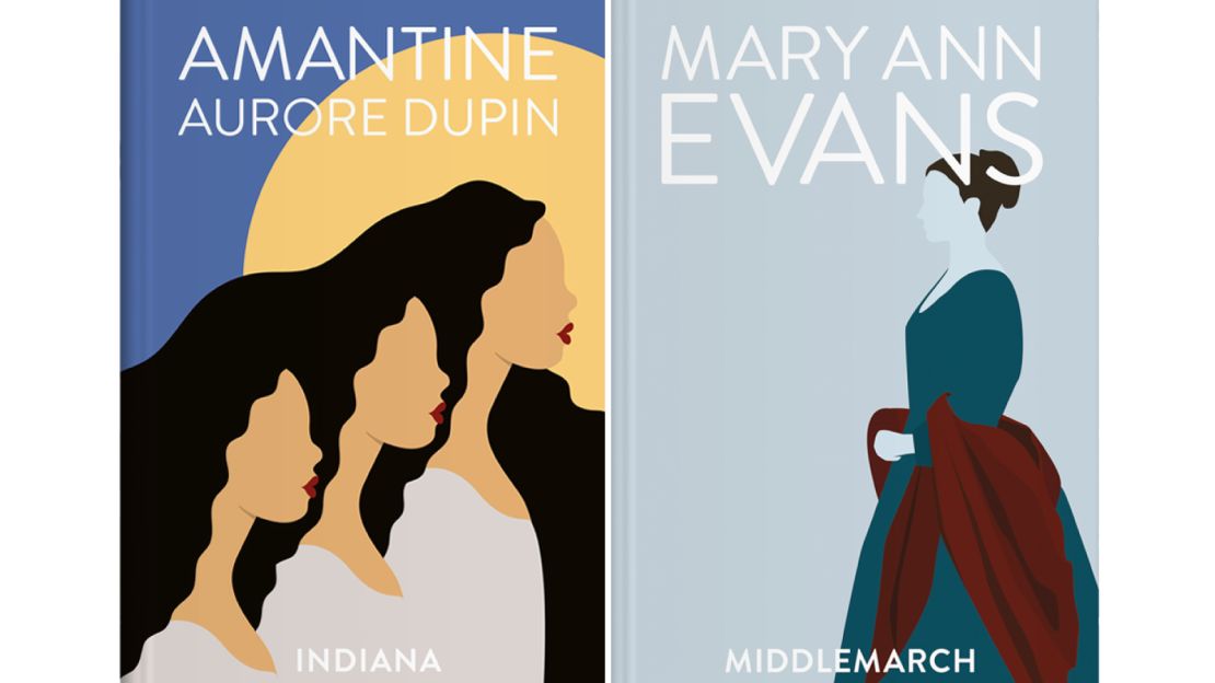 The books "Indiana" and "Middlemarch" will be among those republished under the female authors' real names.
