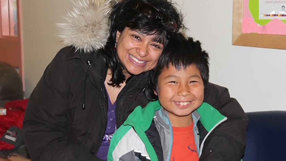 Dr. Anna Banerji and her son Nathan