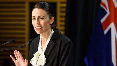 Prime Minister Jacinda Ardern speaks with media on August 13, 2020 in Wellington, New Zealand.