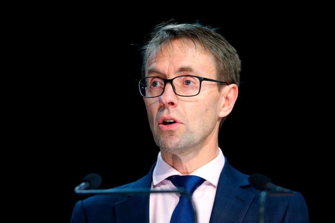 Director-General of Health Dr. Ashley Bloomfield speaks to media during a press conference at Parliament on August 14, 2020 in Wellington, New Zealand.