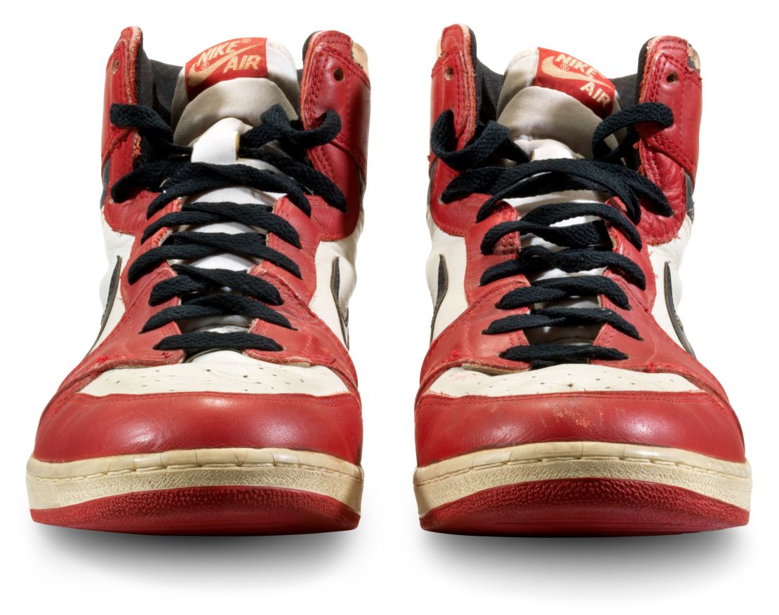 Michael Jordan's game-worn sneakers sell for a record $615,000