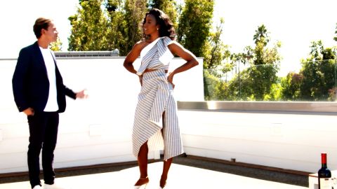 James Harris shows a home to Kelly Rowland in an episode of Bravo's 'Million Dollar Listing: Los Angeles'
