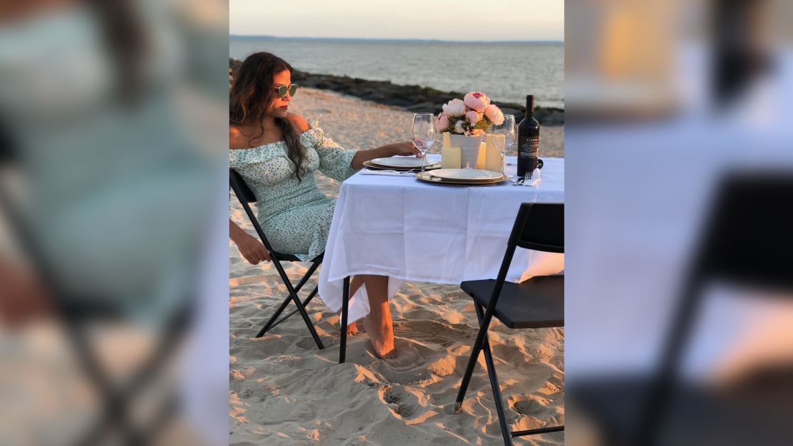 Jasmin Gaskin on the couple's first pop-up dinner on Coney Island.