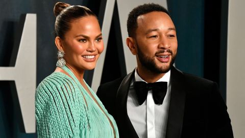 Model Chrissy Teigen had to add an "oops" after telling fans on Instagram, "The baby's really really healthy. He's big." 