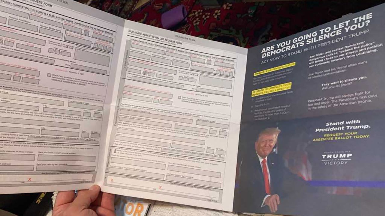This is the mailer some North Carolina voters received this week.
