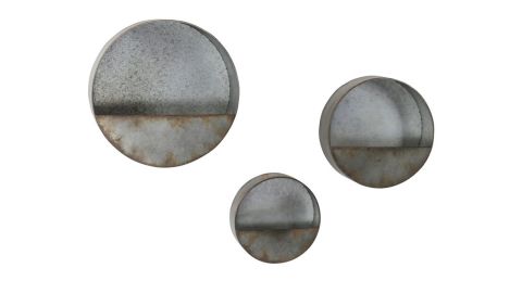 Addison Succulent 3-Piece Steel Wall Planter Set