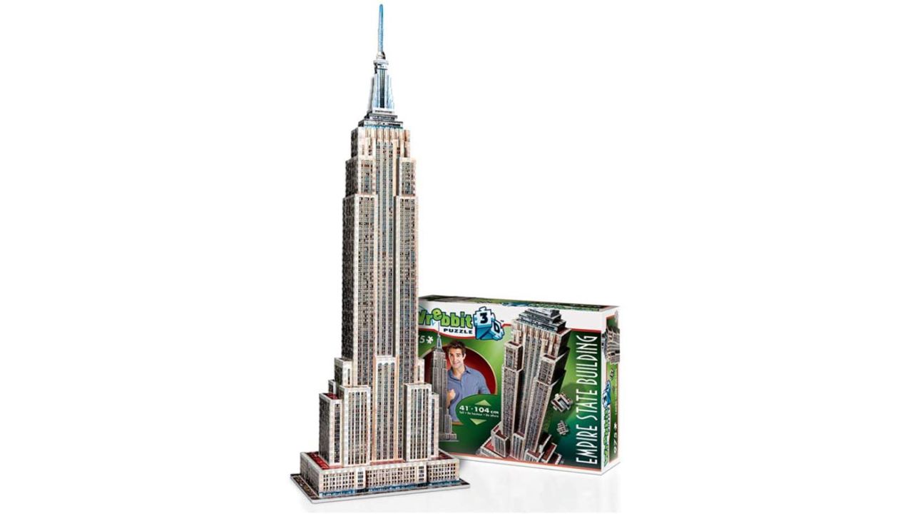 Wrebbit Empire State Building 975-Piece 3D Jigsaw Puzzle