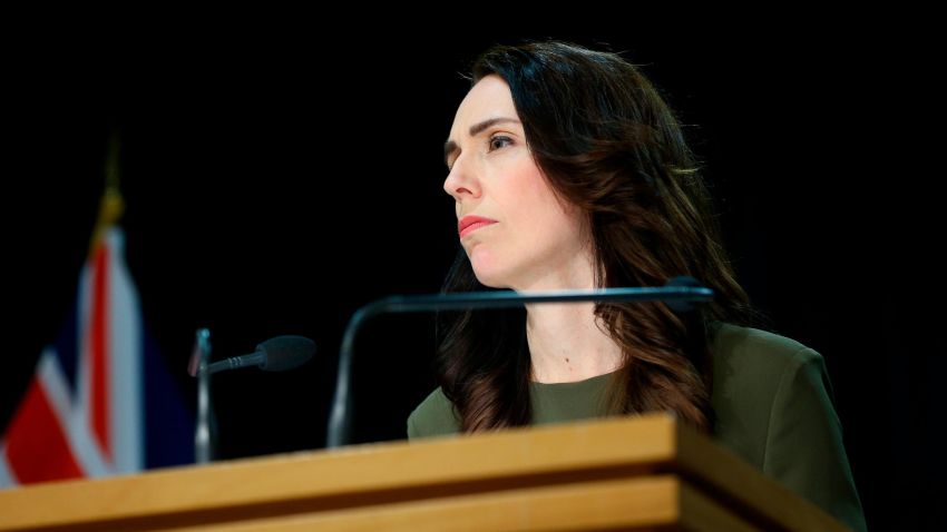 WELLINGTON, NEW ZEALAND - AUGUST 17: Prime Minister Jacinda Ardern speaks to media during a press conference at Parliament on August 17, 2020 in Wellington, New Zealand. Prime Minister Jacinda Ardern announced that New Zealand's General Election will be delayed until 17 October due to disruptions caused by COVID-19 restrictions. Restrictions are in place across the country following the discovery of a coronavirus cluster in Auckland. Auckland is at Level 3 lockdown restrictions, while the rest of New Zealand is operating under Level 2. The restrictions will be in place until 11:59pm Wednesday 26 August, with Cabinet to review those settings on 21 August. COVID-19 restrictions were reintroduced across New Zealand on Wednesday 12 August in response to the discovery of a COVID-19 cluster in Auckland. (Photo by Hagen Hopkins/Getty Images)