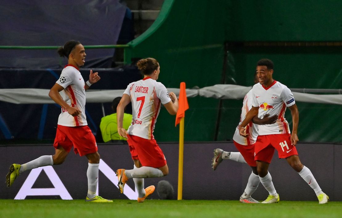 Adams' winner against Atletico Madrid put RB Leipzig into the club's first ever Champions League semifinal.