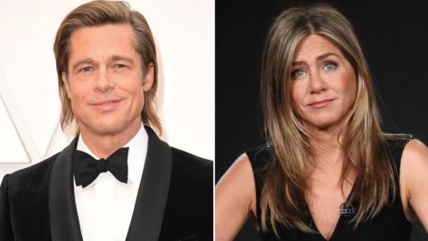Brad Pitt and Jennifer Aniston are reuniting but not as a couple.
