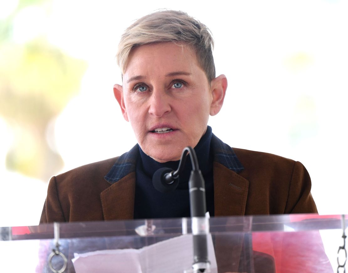 Ellen DeGeneres spoke in better times as Pink was honored with a star on the Hollywood Walk of Fame on Feb. 5, 2019, in L.A.